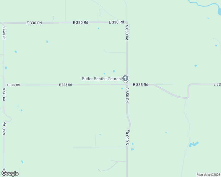 map of restaurants, bars, coffee shops, grocery stores, and more near 64891 East 335 Road in Jay