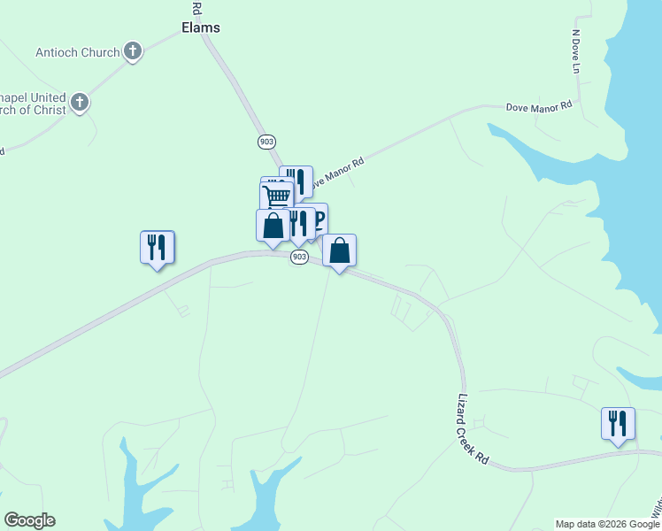 map of restaurants, bars, coffee shops, grocery stores, and more near 108 Elam Road in Littleton