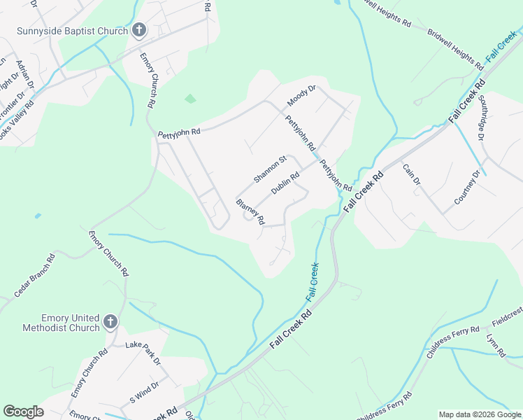 map of restaurants, bars, coffee shops, grocery stores, and more near 5007 Dublin Road in Kingsport