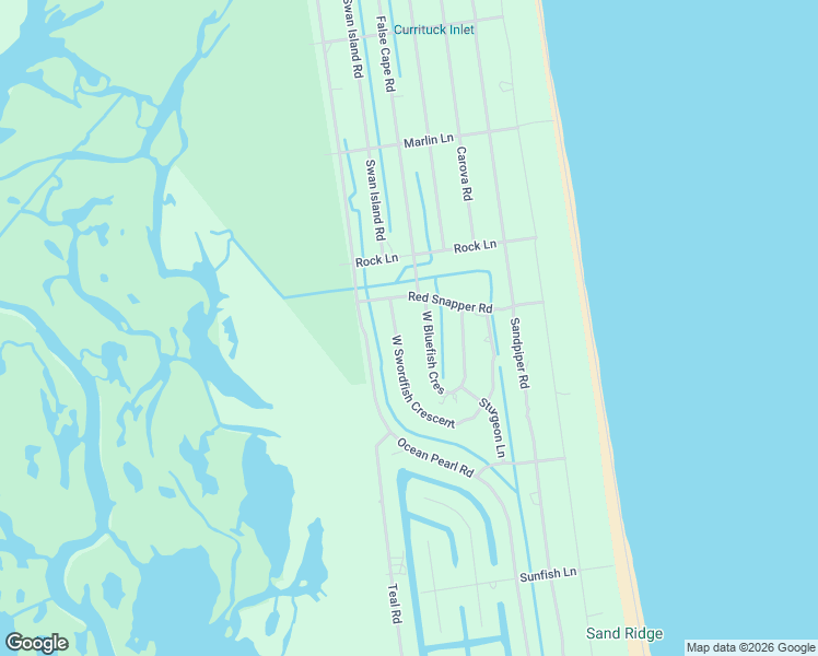 map of restaurants, bars, coffee shops, grocery stores, and more near 2289 West Swordfish Crescent in Corolla
