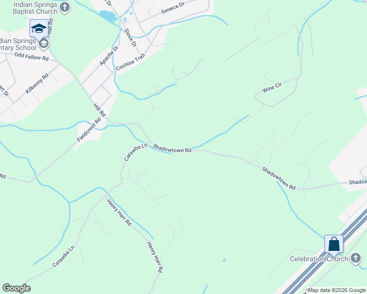 map of restaurants, bars, coffee shops, grocery stores, and more near 732 Shadowtown Road in Blountville