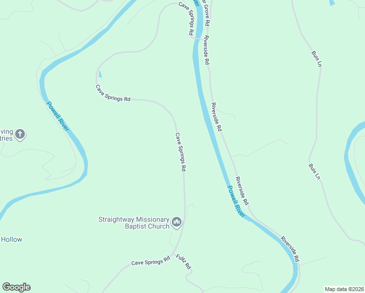 map of restaurants, bars, coffee shops, grocery stores, and more near 3528 Cave Springs Road in Tazewell