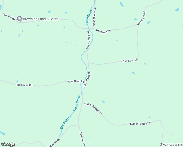 map of restaurants, bars, coffee shops, grocery stores, and more near Trace Creek Road in Red Boiling Springs