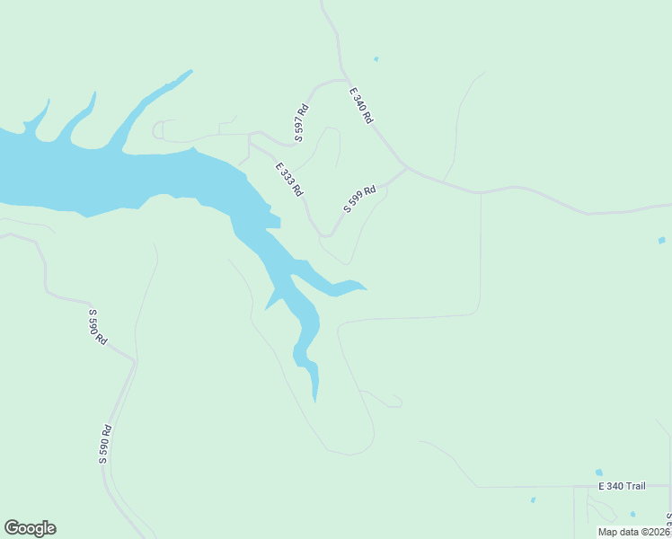 map of restaurants, bars, coffee shops, grocery stores, and more near 59951 East 333 Road in Grove