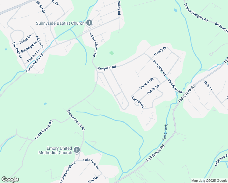 map of restaurants, bars, coffee shops, grocery stores, and more near 1134 Kings Meadow Pvt Drive in Kingsport
