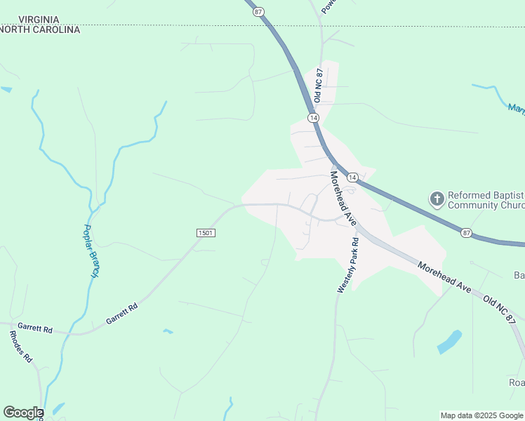 map of restaurants, bars, coffee shops, grocery stores, and more near 280 Garrett Road in Eden