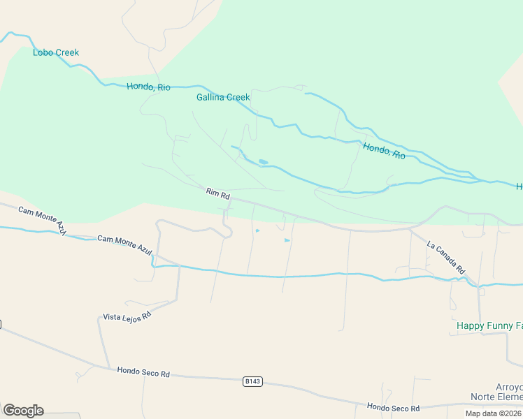 map of restaurants, bars, coffee shops, grocery stores, and more near 270 Rim Road in El Prado