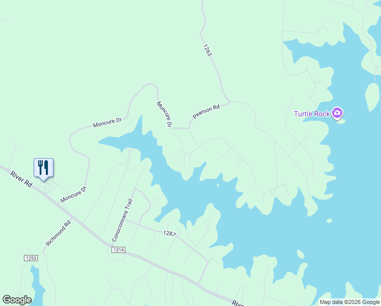 map of restaurants, bars, coffee shops, grocery stores, and more near 46 Stanley Drive in Henrico