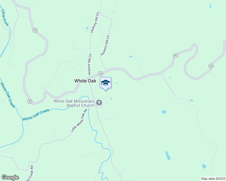 map of restaurants, bars, coffee shops, grocery stores, and more near 5634 White Oak Road in Duff