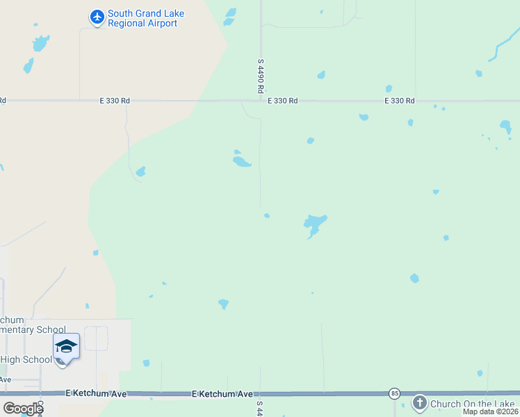 map of restaurants, bars, coffee shops, grocery stores, and more near 34381 Oklahoma 85 in Afton