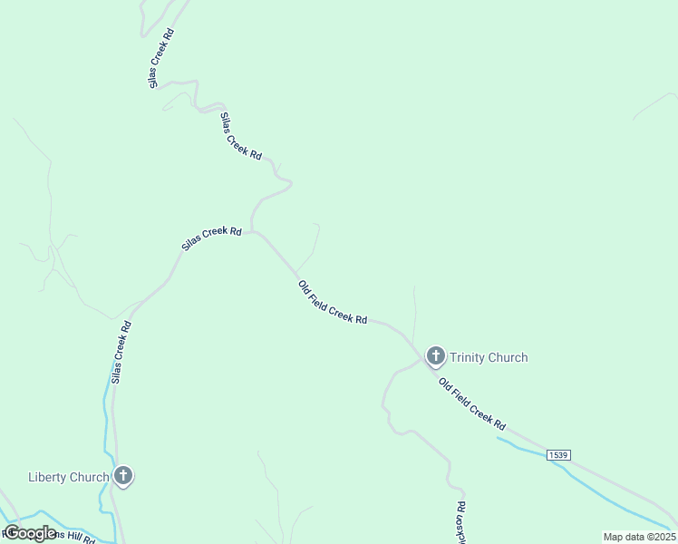 map of restaurants, bars, coffee shops, grocery stores, and more near 6028 Old Field Creek Road in Grassy Creek