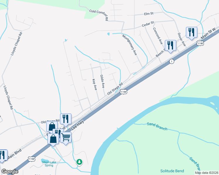 map of restaurants, bars, coffee shops, grocery stores, and more near 200 Gilda Avenue in Church Hill