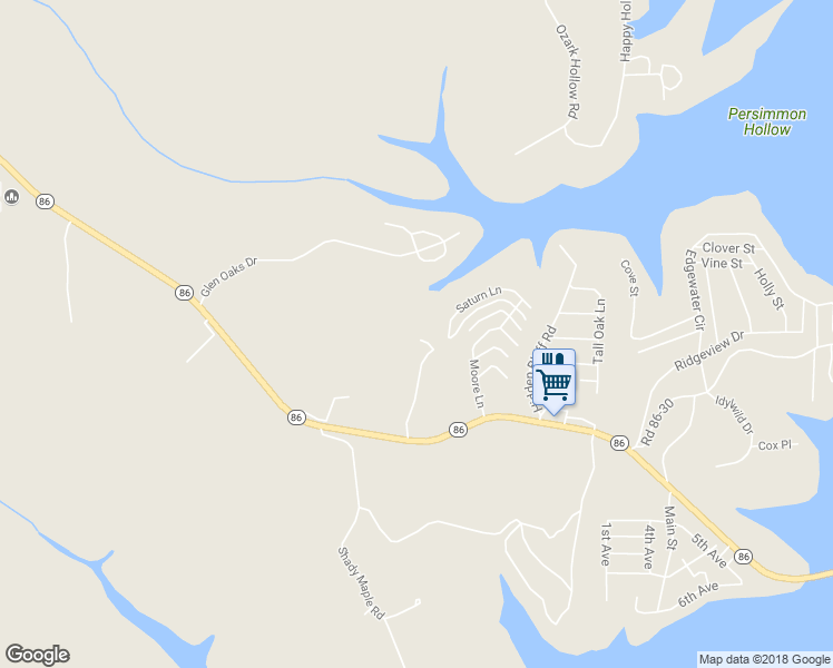 map of restaurants, bars, coffee shops, grocery stores, and more near 193 Stonemont Road in Blue Eye