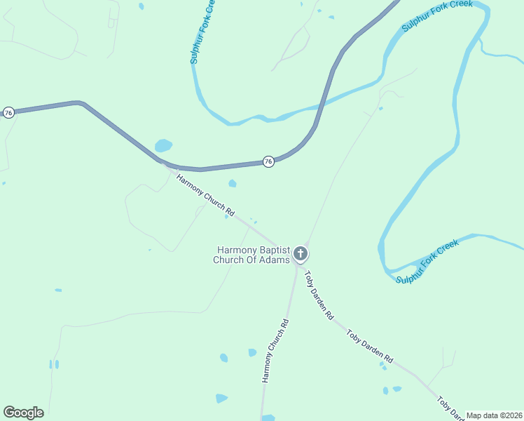 map of restaurants, bars, coffee shops, grocery stores, and more near 3799 Harmony Church Road in Adams