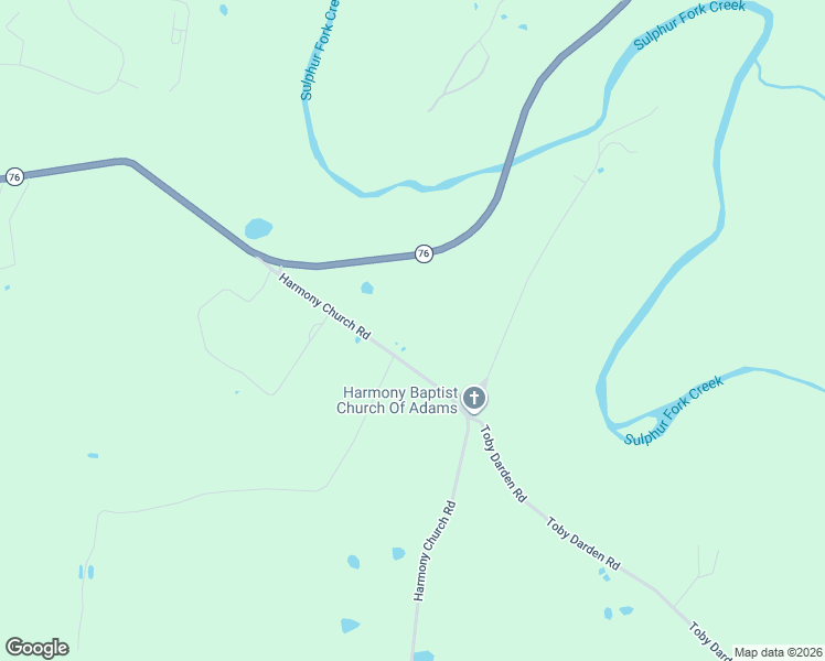 map of restaurants, bars, coffee shops, grocery stores, and more near 3799 Harmony Church Road in Adams