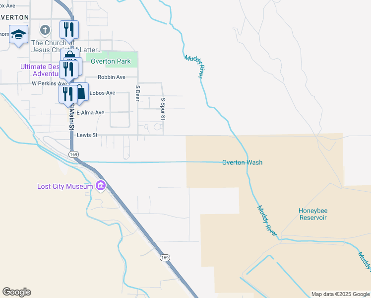 map of restaurants, bars, coffee shops, grocery stores, and more near 2 Lewis Avenue in Las Vegas