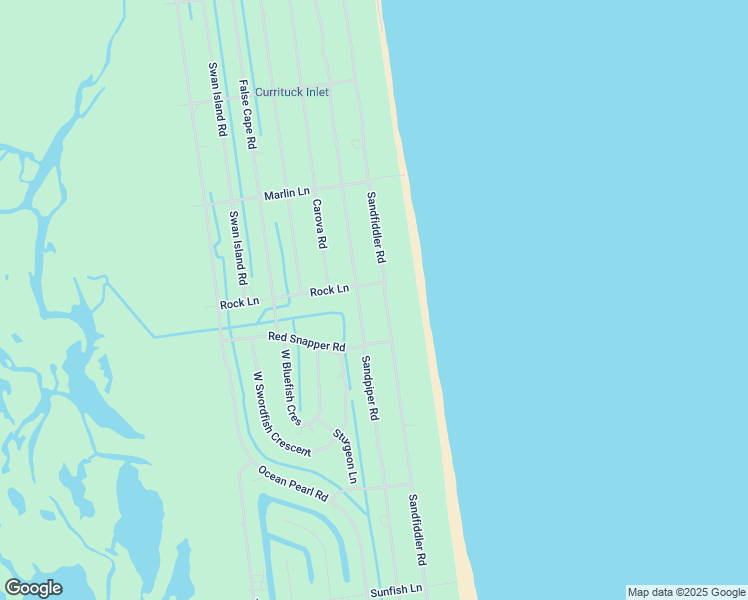 map of restaurants, bars, coffee shops, grocery stores, and more near 2298 Sandfiddler Road in Corolla