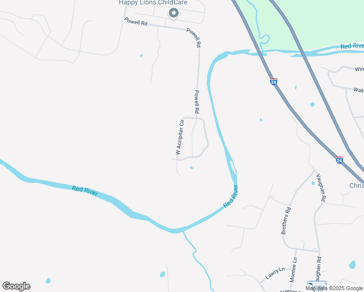 map of restaurants, bars, coffee shops, grocery stores, and more near 749 West Accipiter Circle in Clarksville