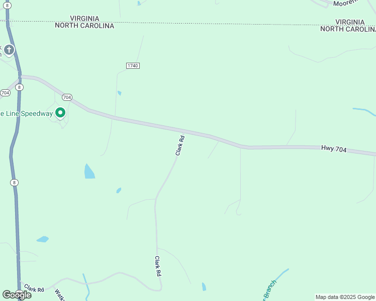 map of restaurants, bars, coffee shops, grocery stores, and more near 1438 North Carolina Highway 704 East in Lawsonville