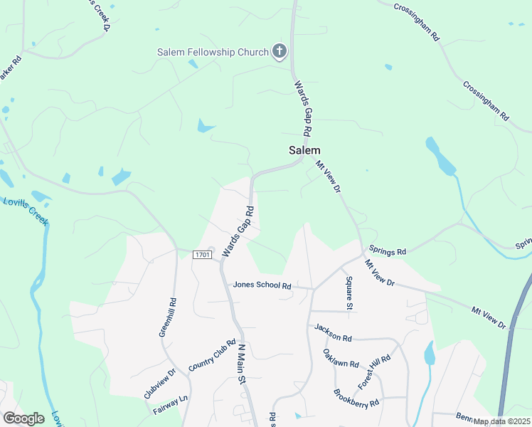map of restaurants, bars, coffee shops, grocery stores, and more near 2276 Wards Gap Road in Mount Airy