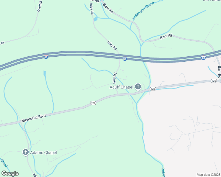 map of restaurants, bars, coffee shops, grocery stores, and more near 171 Isley Rd in Blountville