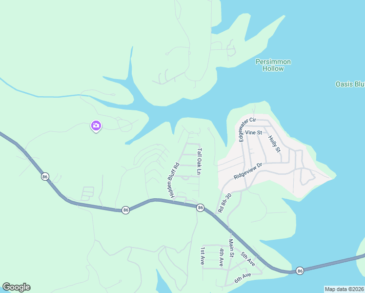 map of restaurants, bars, coffee shops, grocery stores, and more near 117 Hidden Bluff Road in Blue Eye