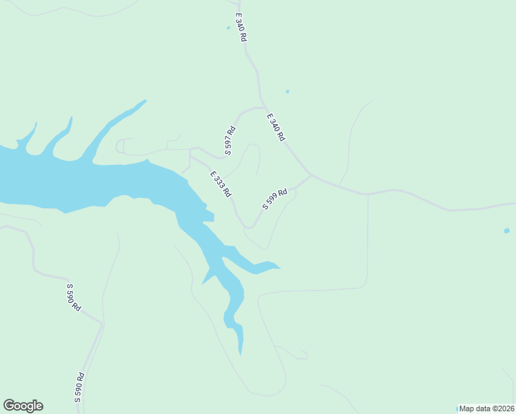 map of restaurants, bars, coffee shops, grocery stores, and more near 33319 South 599 Road in Grove