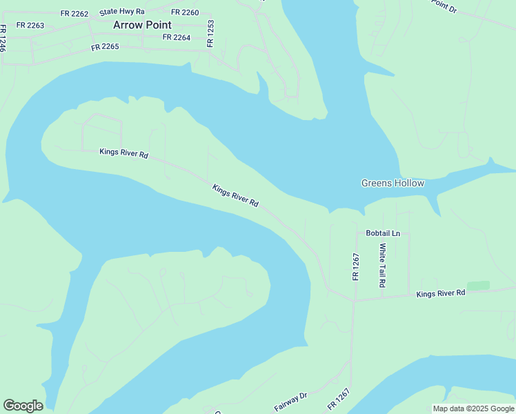 map of restaurants, bars, coffee shops, grocery stores, and more near 26704 Kings River Road in Shell Knob