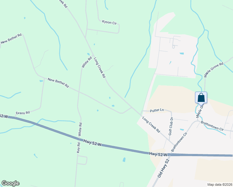 map of restaurants, bars, coffee shops, grocery stores, and more near 619 Long Creek Road in Lafayette