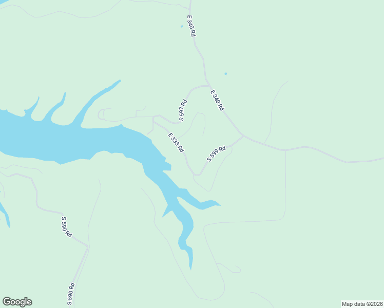 map of restaurants, bars, coffee shops, grocery stores, and more near 33319 South 599 Road in Grove