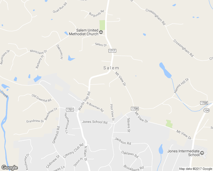 map of restaurants, bars, coffee shops, grocery stores, and more near 162 Mikaela Lane in Mount Airy
