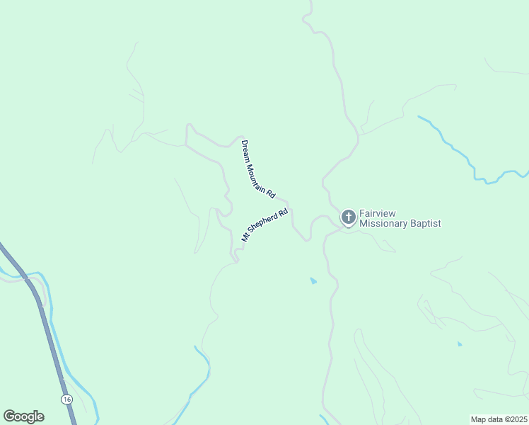 map of restaurants, bars, coffee shops, grocery stores, and more near 169 Dream Mountain Road in Grassy Creek