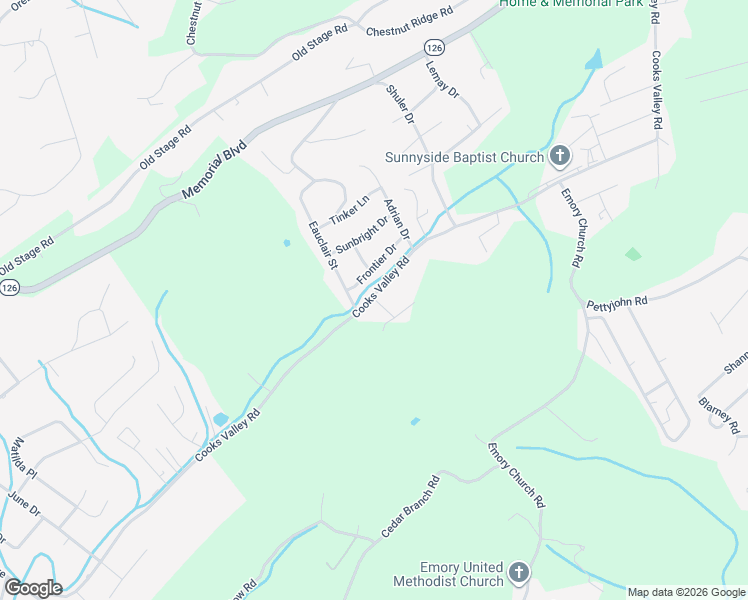 map of restaurants, bars, coffee shops, grocery stores, and more near 645 Cooks Valley Road in Kingsport