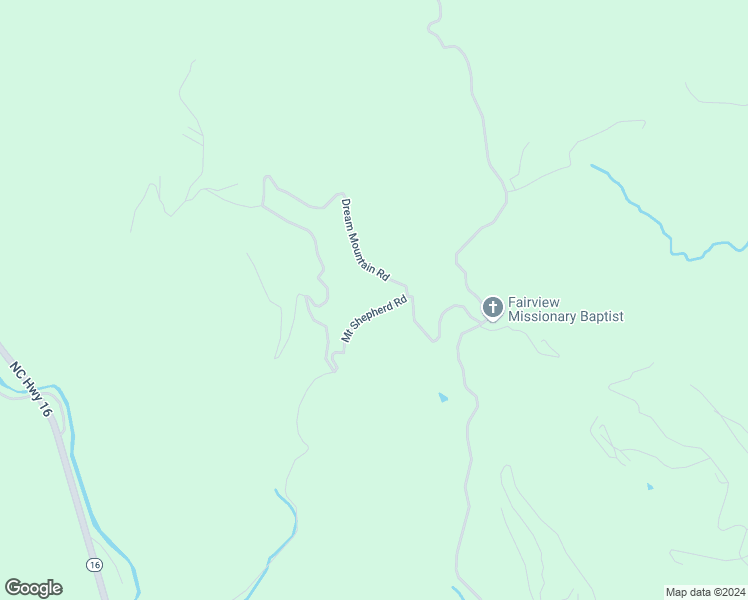 map of restaurants, bars, coffee shops, grocery stores, and more near 169 Dream Mountain Road in Grassy Creek