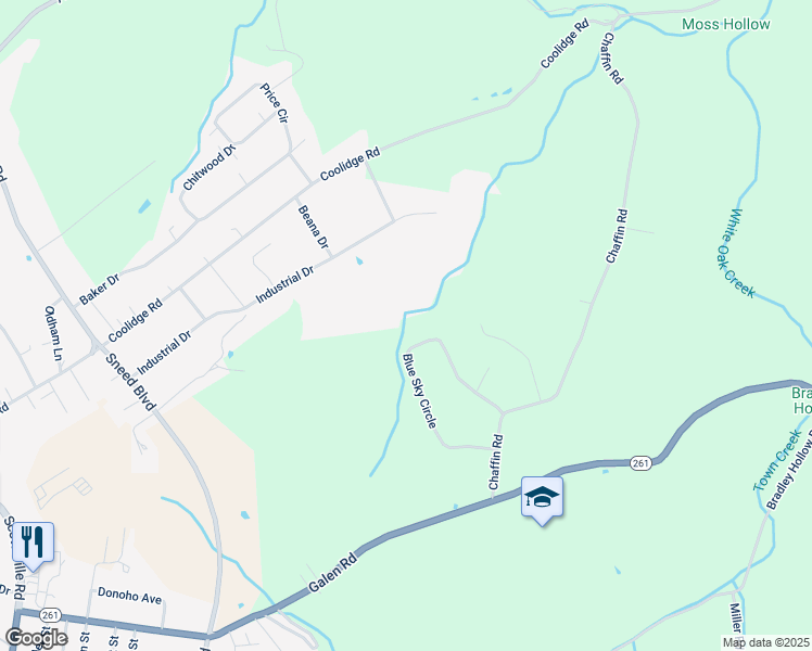 map of restaurants, bars, coffee shops, grocery stores, and more near 361 Blue Sky Circle in Lafayette