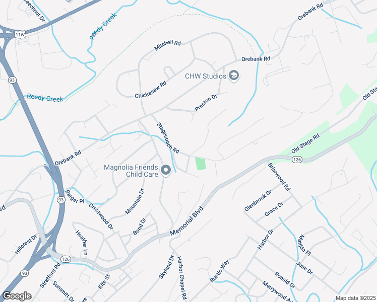 map of restaurants, bars, coffee shops, grocery stores, and more near 4500 Timberlake Lane in Kingsport