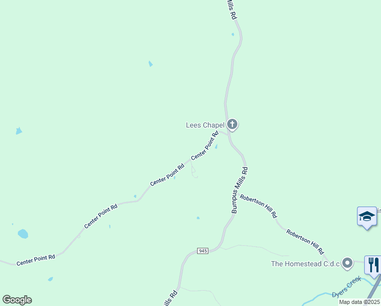 map of restaurants, bars, coffee shops, grocery stores, and more near 877 Center Point Road in Dover