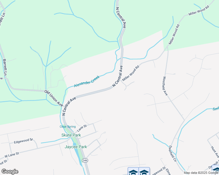 map of restaurants, bars, coffee shops, grocery stores, and more near 671 North Central Avenue in Church Hill