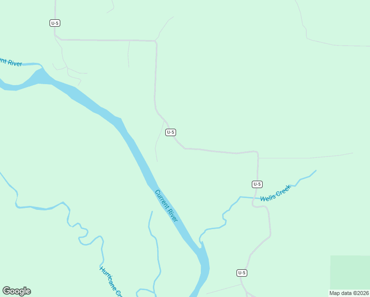 map of restaurants, bars, coffee shops, grocery stores, and more near County Road U-5 in Ripley County