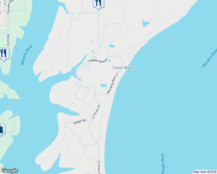 map of restaurants, bars, coffee shops, grocery stores, and more near 33105 Mocking Bird Lane in Afton