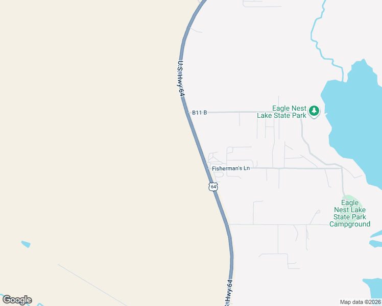 map of restaurants, bars, coffee shops, grocery stores, and more near Old Highway 64 in Eagle Nest