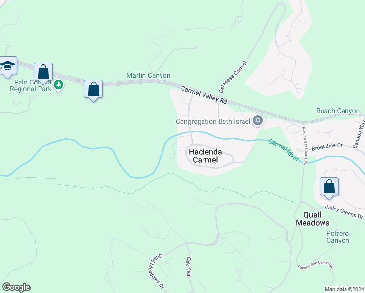 map of restaurants, bars, coffee shops, grocery stores, and more near 176 Hacienda Carmel in Carmel-by-the-Sea