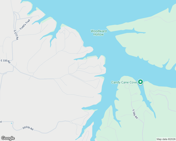 map of restaurants, bars, coffee shops, grocery stores, and more near 58051 East 330 Loop in Jay