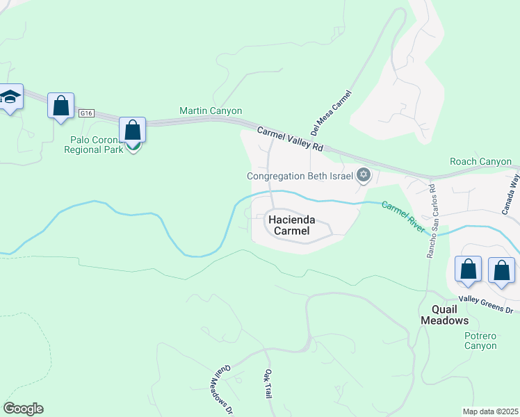 map of restaurants, bars, coffee shops, grocery stores, and more near 171 Hacienda Carmel in Carmel-by-the-Sea