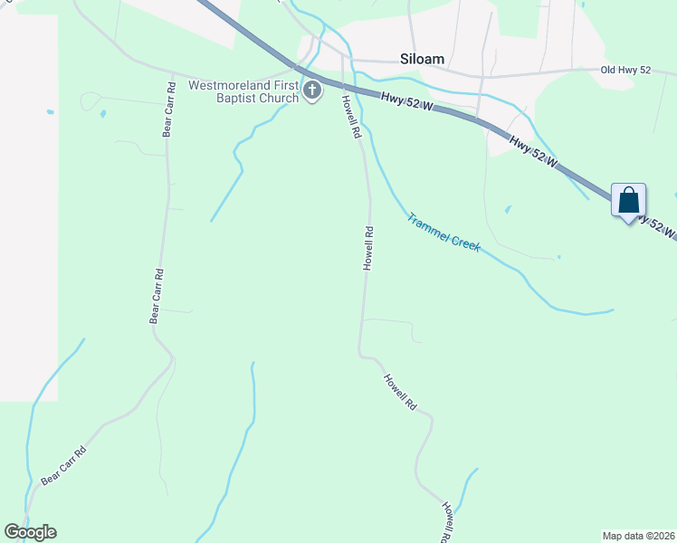 map of restaurants, bars, coffee shops, grocery stores, and more near 684 Howell Road in Westmoreland