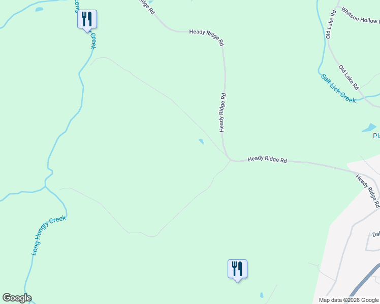 map of restaurants, bars, coffee shops, grocery stores, and more near 1021 Heady Ridge Rd in Red Boiling Springs