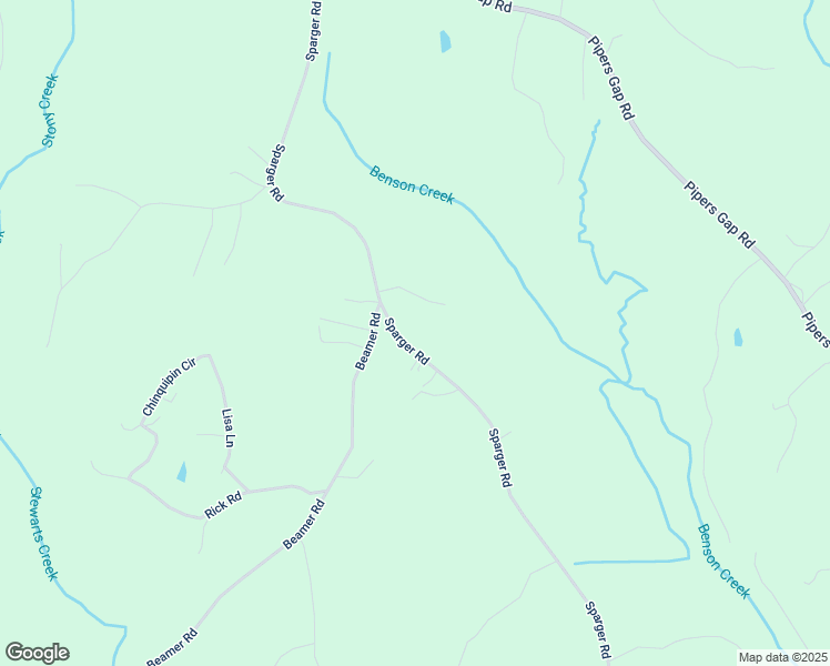 map of restaurants, bars, coffee shops, grocery stores, and more near 1792 Sparger Road in Mount Airy