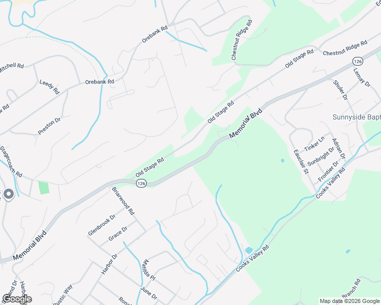 map of restaurants, bars, coffee shops, grocery stores, and more near 4537 Old Stage Road in Kingsport