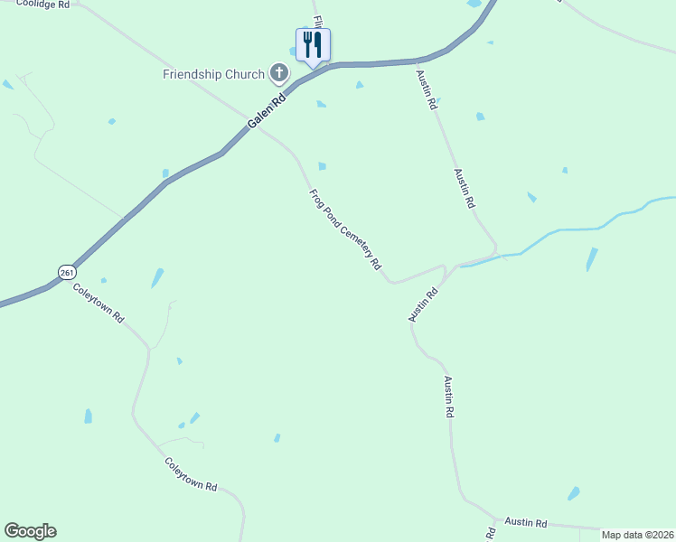 map of restaurants, bars, coffee shops, grocery stores, and more near 314 Frog Pond Cemetery Road in Lafayette