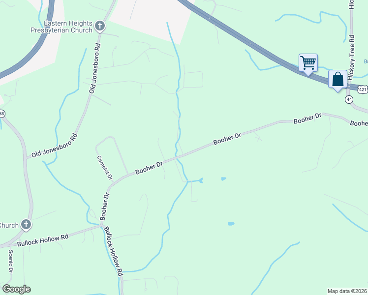 map of restaurants, bars, coffee shops, grocery stores, and more near 475 Booher Drive in Bristol